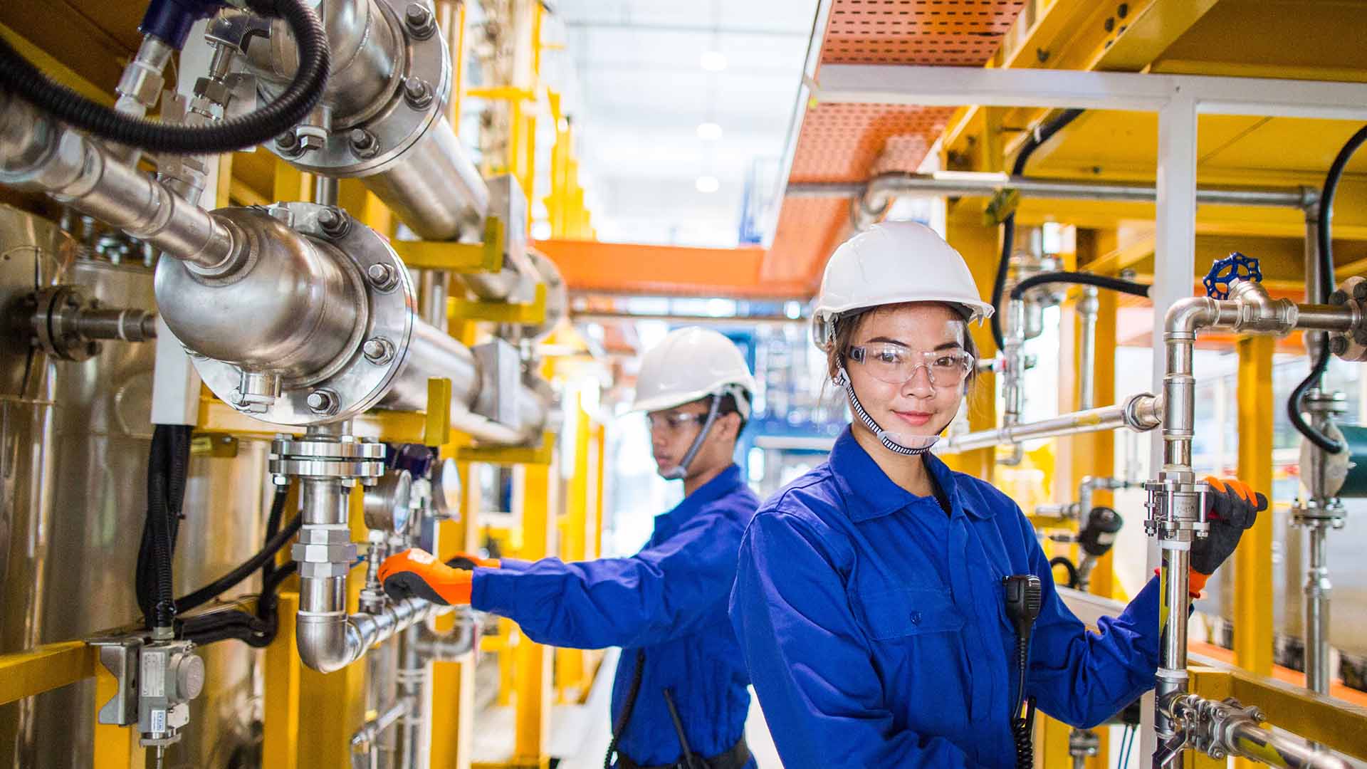 Engineers Wearing Hard Hats